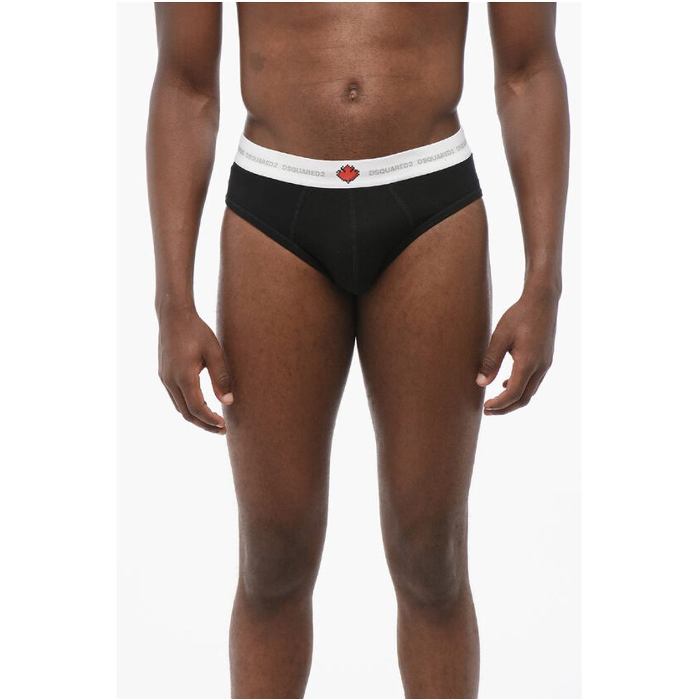 Cotton Blend Slip with Logoed Elastic Waistband