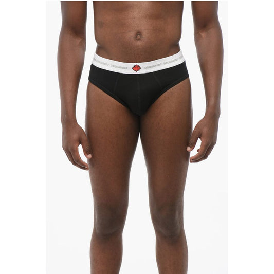 Cotton Blend Slip with Logoed Elastic Waistband