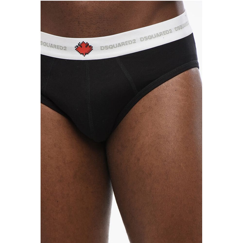Cotton Blend Slip with Logoed Elastic Waistband