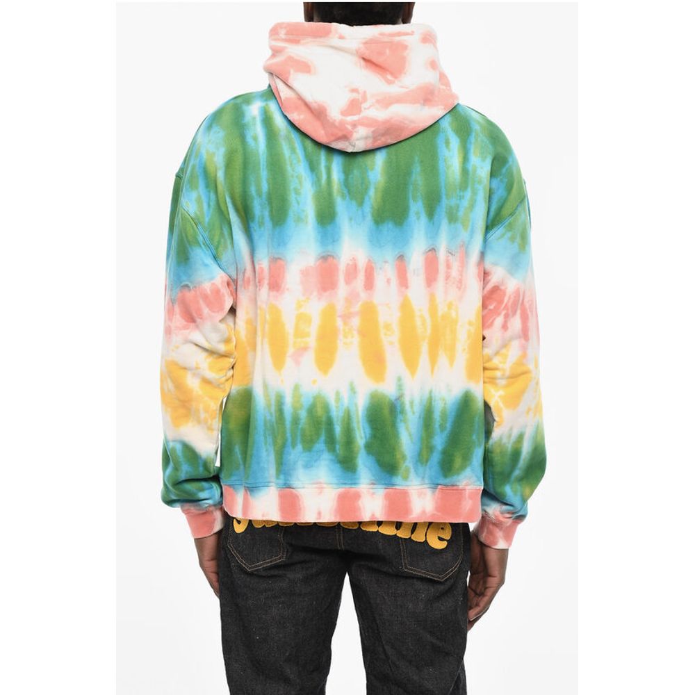 Tie Dye Effect Cotton Hoodie