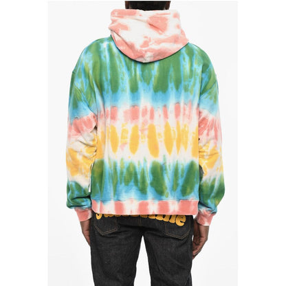 Tie Dye Effect Cotton Hoodie