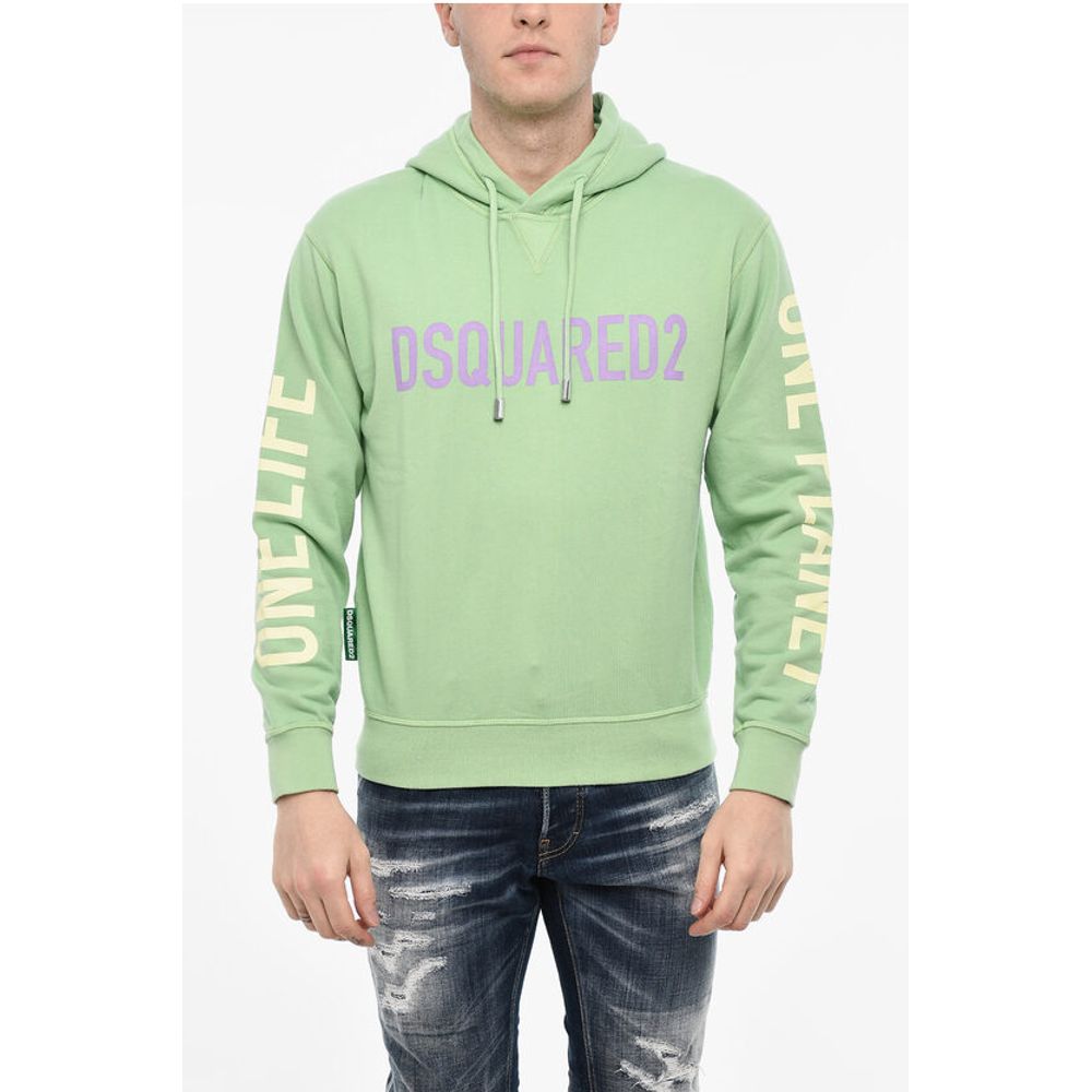 Cotton Hoodie with Prints