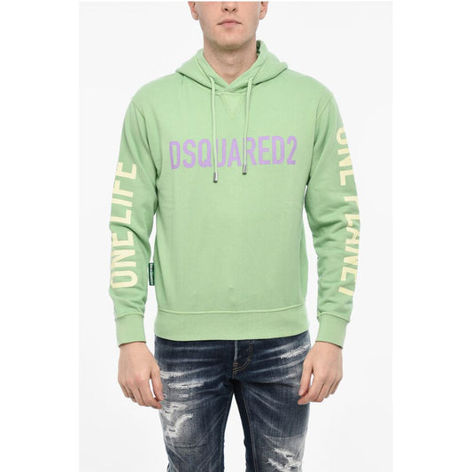 Cotton Hoodie with Prints