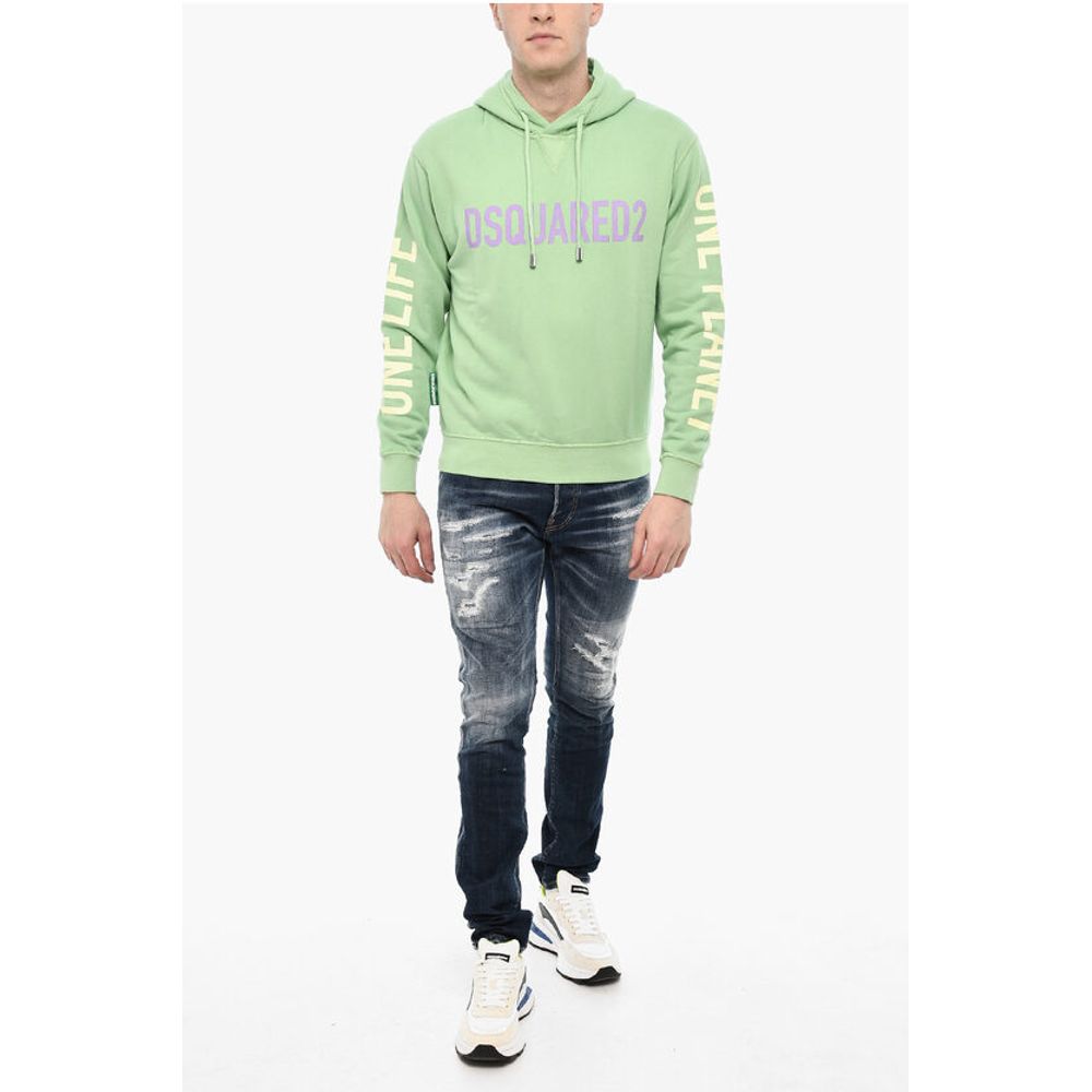 Cotton Hoodie with Prints