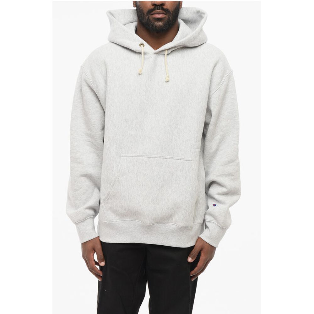Solid Color Fleeced Cotton Hoodie