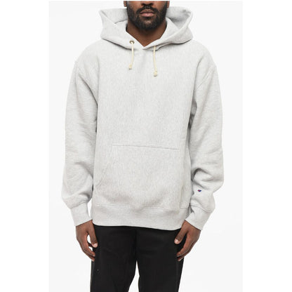 Solid Color Fleeced Cotton Hoodie