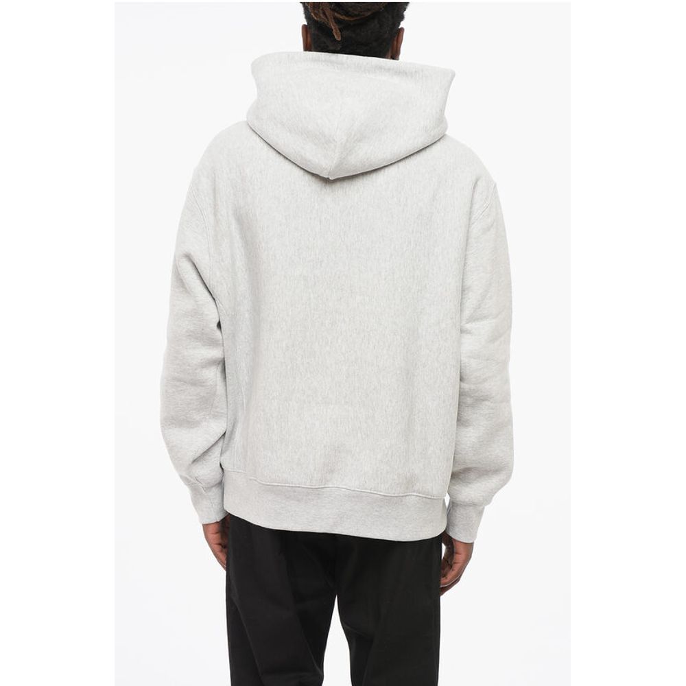 Solid Color Fleeced Cotton Hoodie