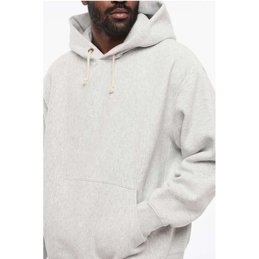 Solid Color Fleeced Cotton Hoodie