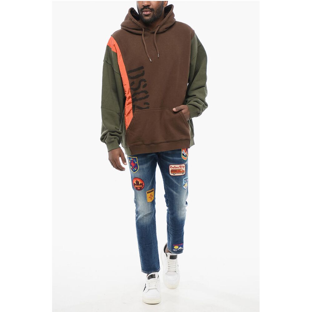 Nylon Detailed PANEL Hoodie