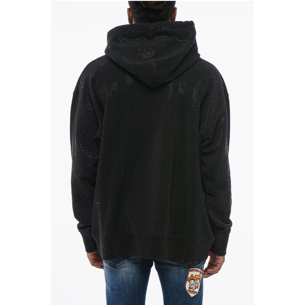 Rhinestoned Cotton IBRA Hoodie