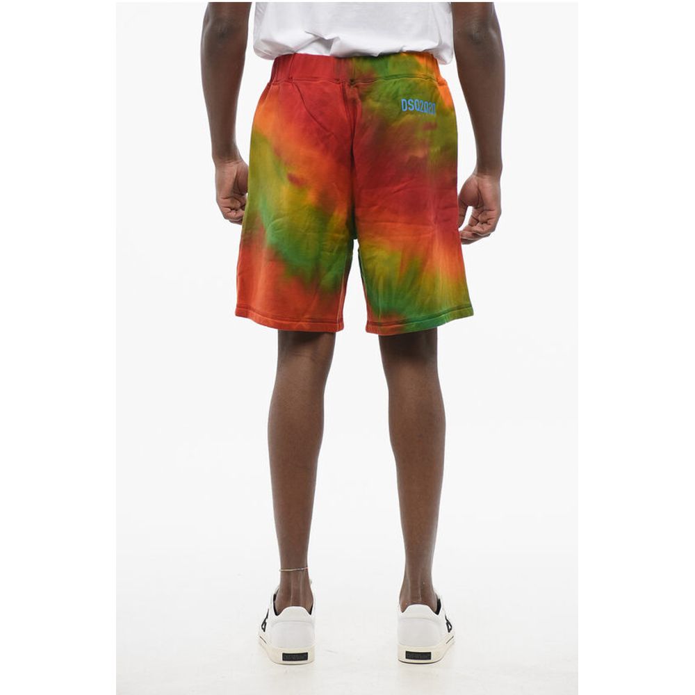Tie Dye Jersey Shorts with Elastic Waistband