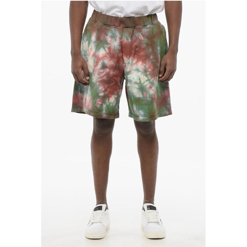 Tie Dye Jersey Shorts with Elastic Waistband