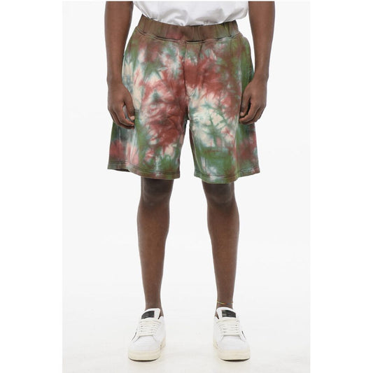 Tie Dye Jersey Shorts with Elastic Waistband