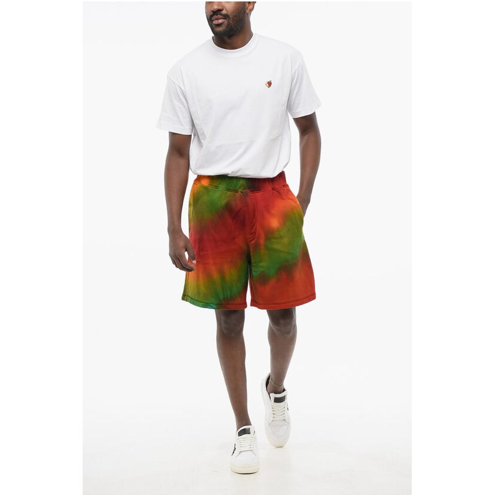 Tie Dye Jersey Shorts with Elastic Waistband