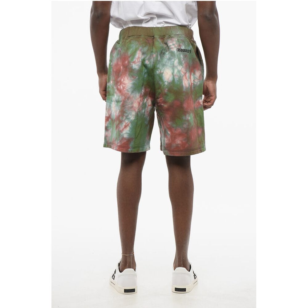 Tie Dye Jersey Shorts with Elastic Waistband
