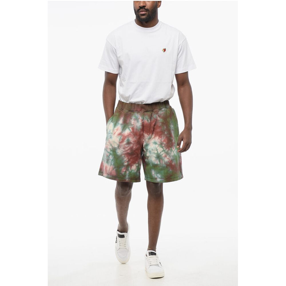 Tie Dye Jersey Shorts with Elastic Waistband