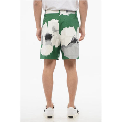 Maxi Floral Patterned Popeline Shorts