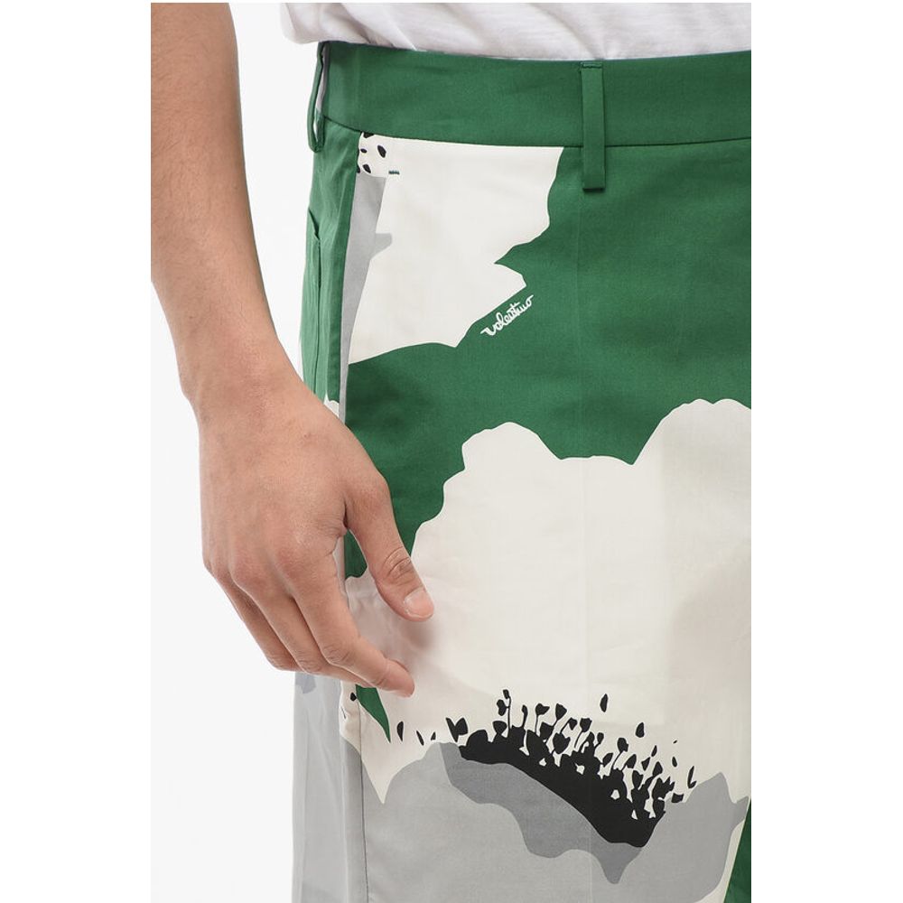 Maxi Floral Patterned Popeline Shorts