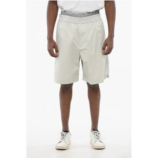 3-Pocket Cotton Shorts with Double-layered Detail