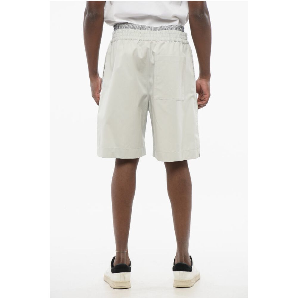3-Pocket Cotton Shorts with Double-layered Detail