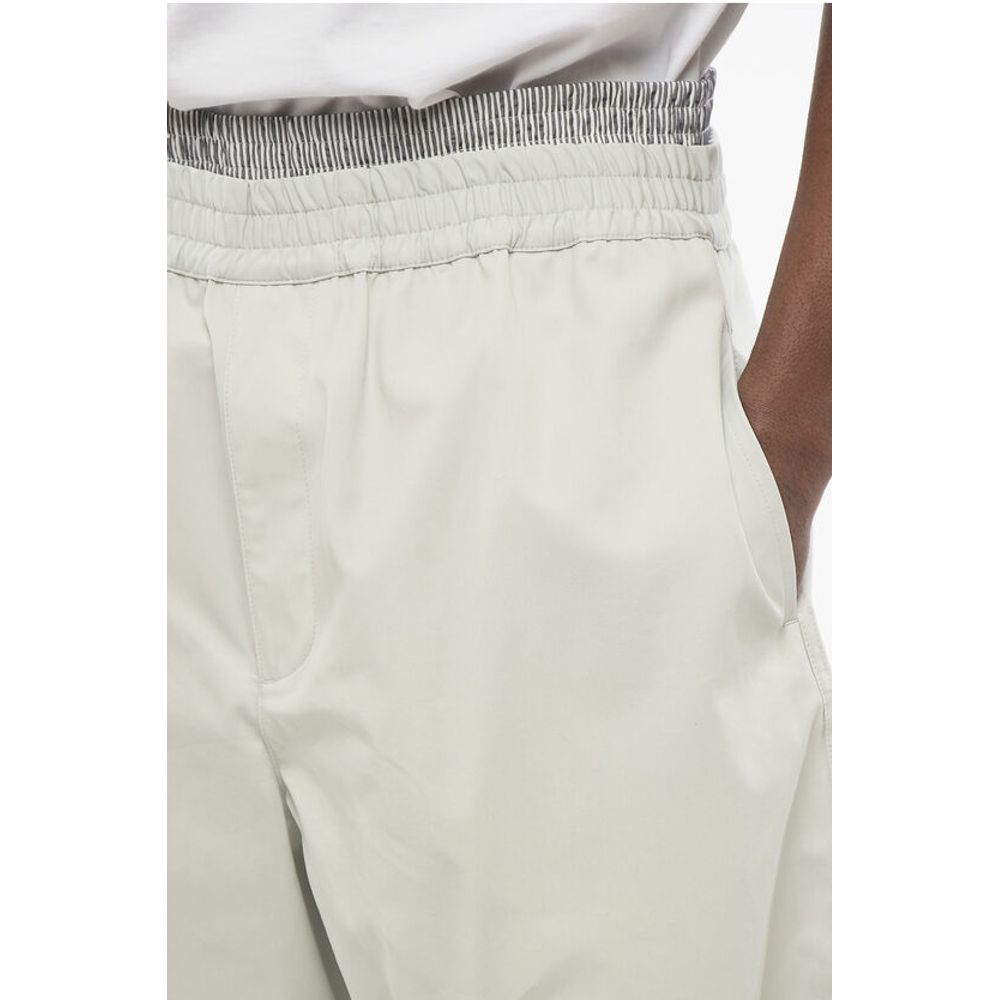 3-Pocket Cotton Shorts with Double-layered Detail