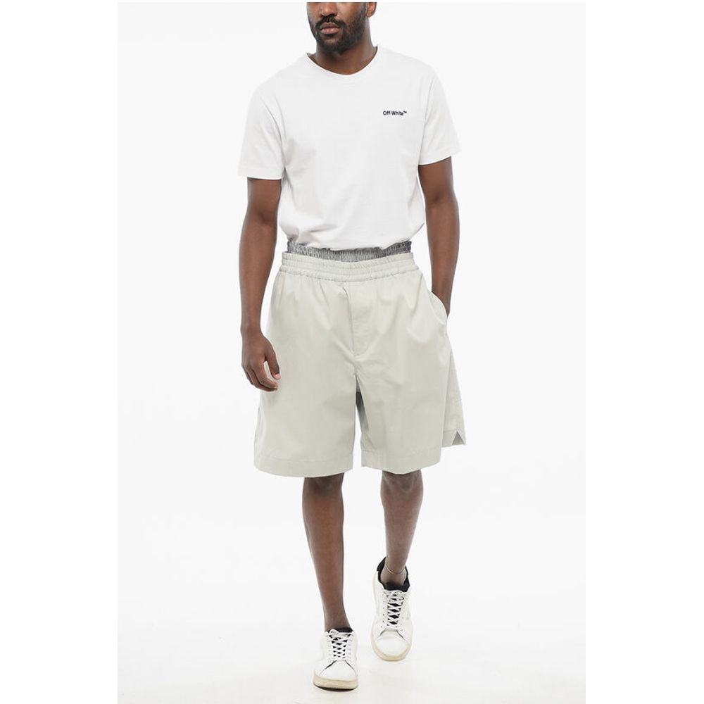 3-Pocket Cotton Shorts with Double-layered Detail