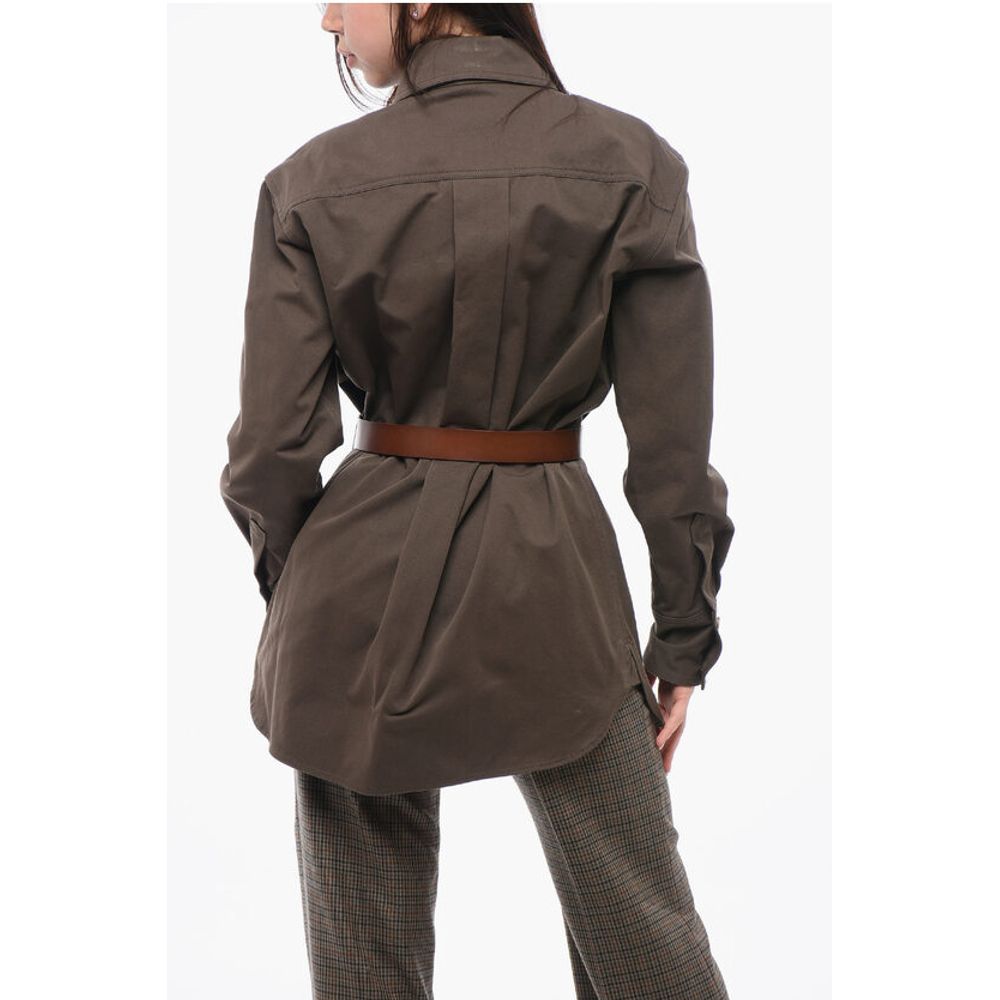 SAHARIENNE Overshirt with Leather Belt