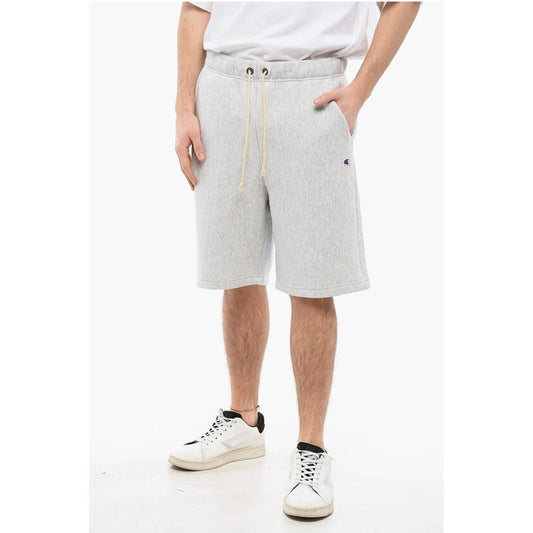 Solid Color Sweat Shorts with Drawstring Waist