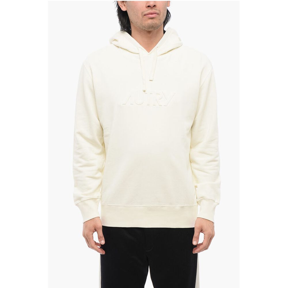 Cotton Hoodie with Embossed Logo