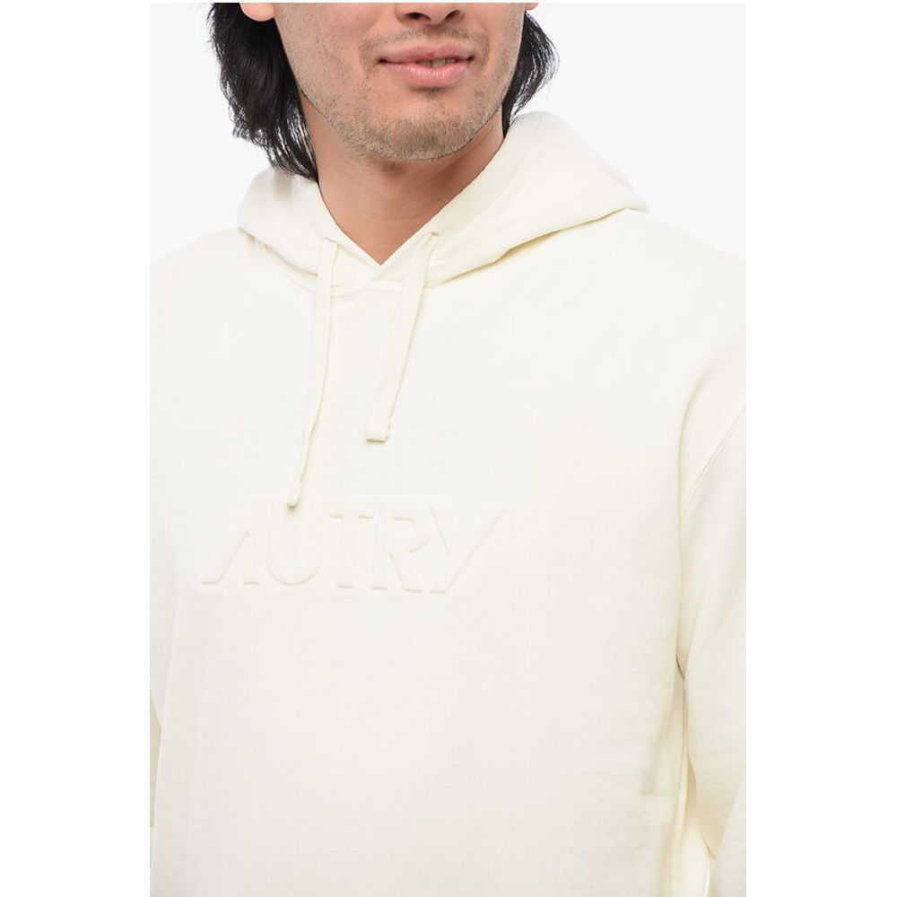 Cotton Hoodie with Embossed Logo