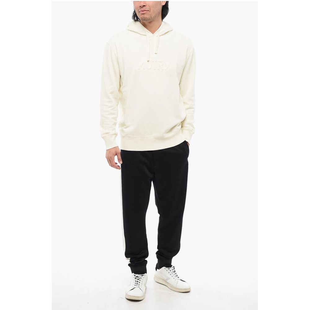Cotton Hoodie with Embossed Logo