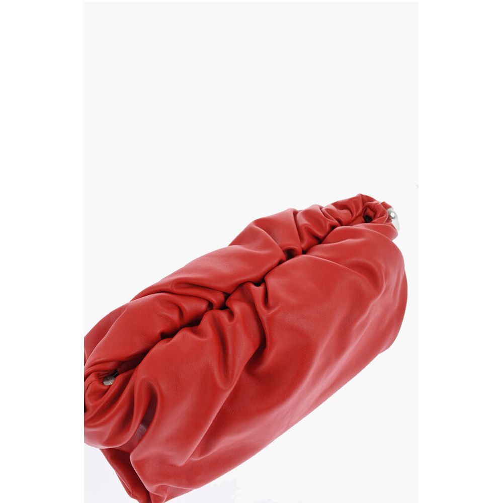 Leather THE CHAIN POUCH Bag with Magnetic Closure