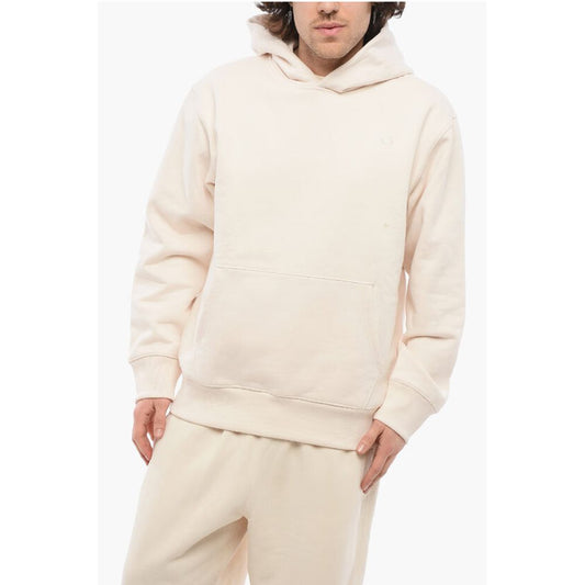Fleeced Cotton Hoodie with Patch Pocket