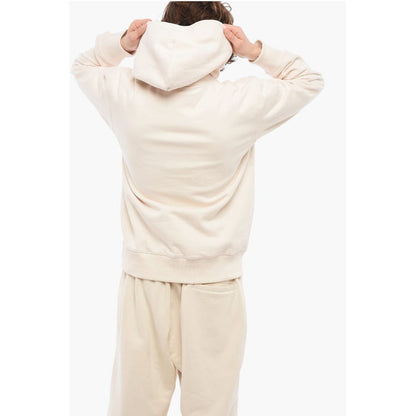 Fleeced Cotton Hoodie with Patch Pocket