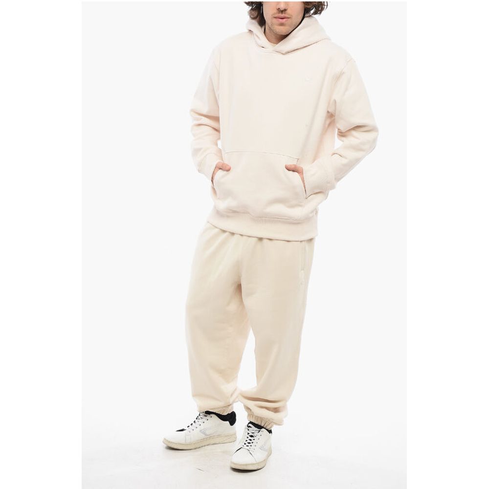 Fleeced Cotton Hoodie with Patch Pocket