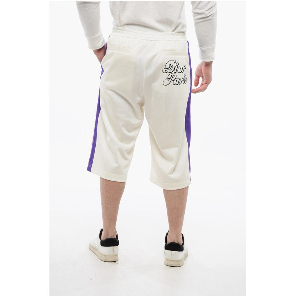 DIOR X ERL Acetate 47 Shorts with Contrasting Bands