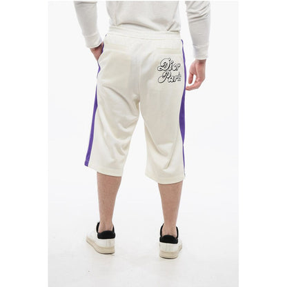 DIOR X ERL Acetate 47 Shorts with Contrasting Bands