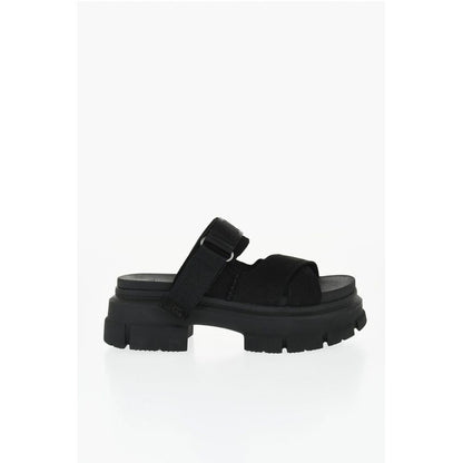 Suede ASHTON Sandals with Logoed Band 4,5cm
