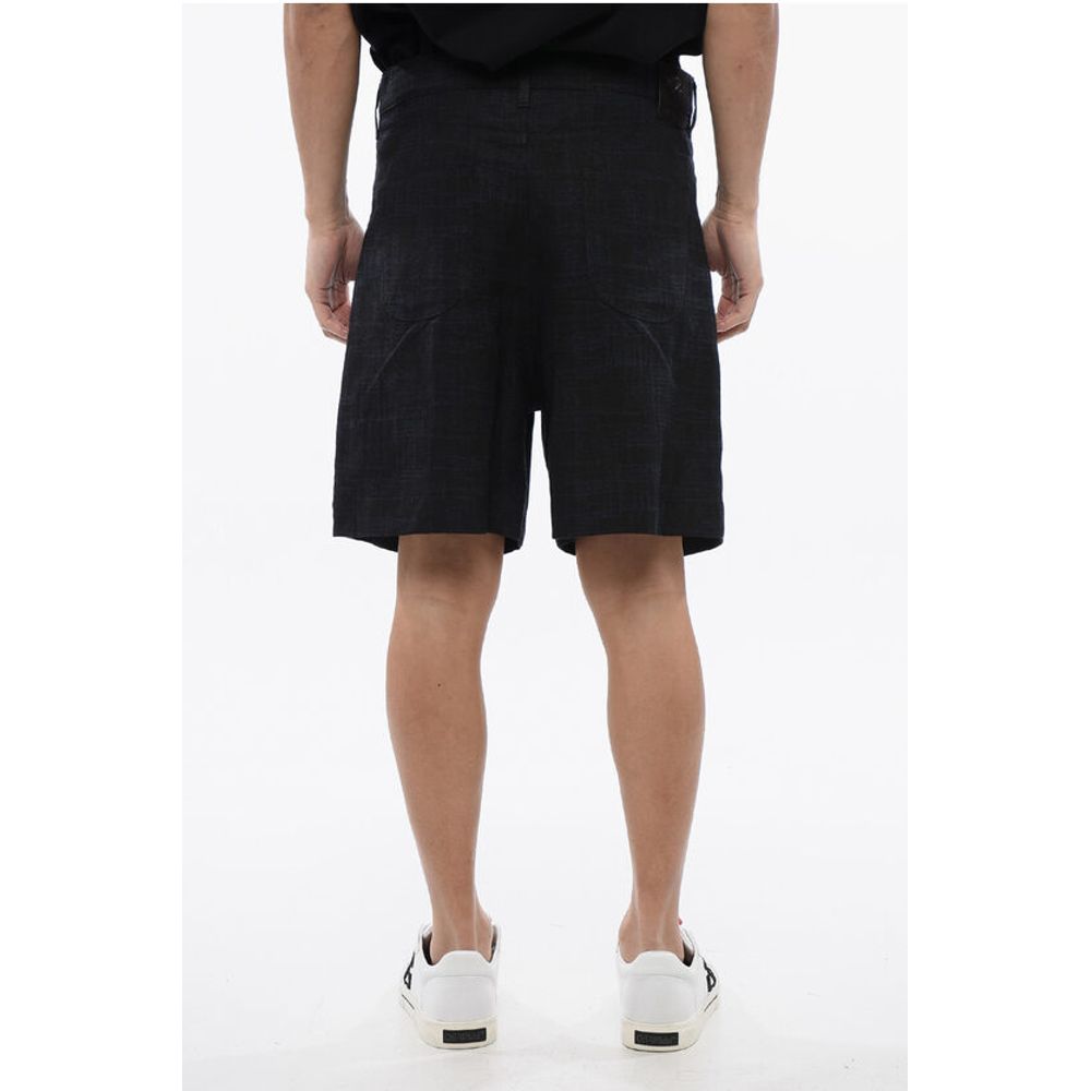 Embroidered 90SLOGO Linen Shorts