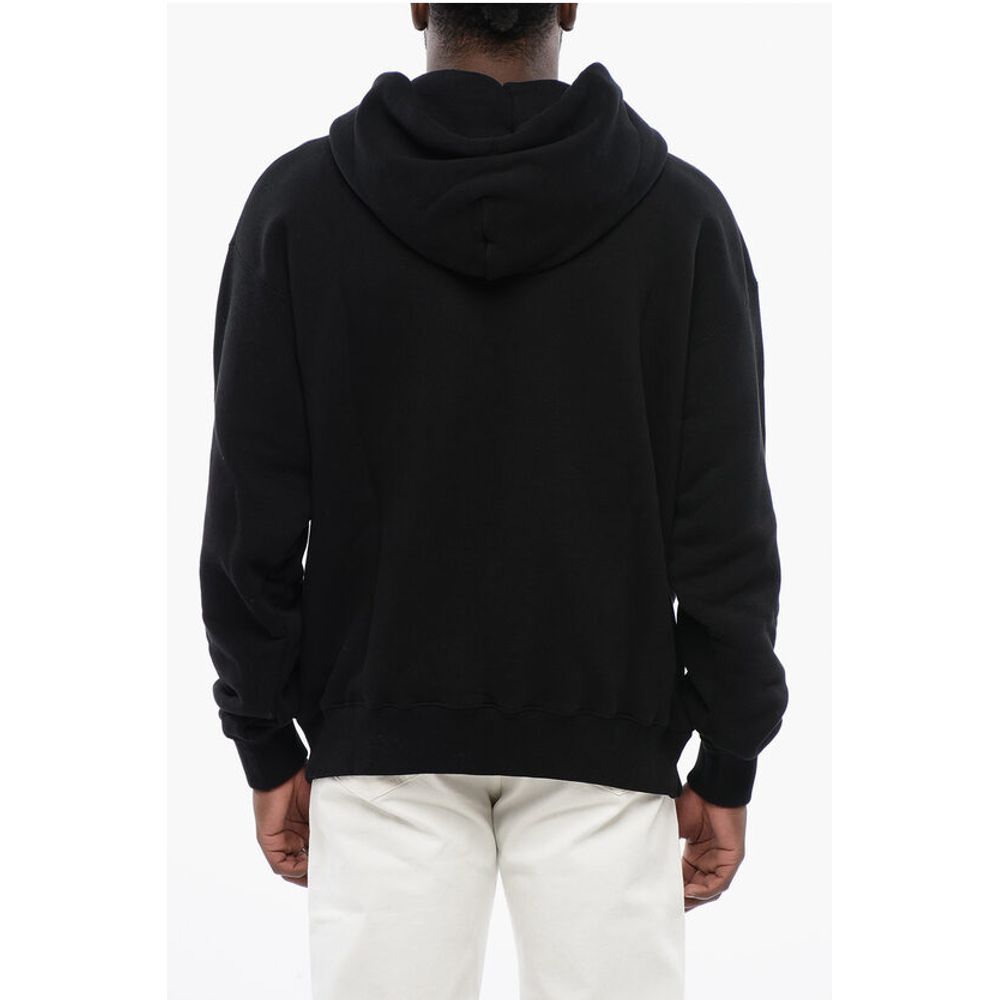 Cotton QUOTE NUMBER SKATE Hoodie with Contrast Print