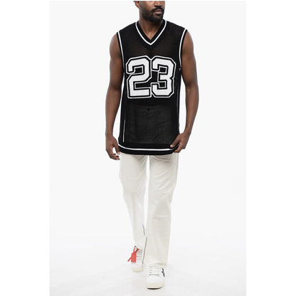 Two Tone Crochet VARSITY NET Tank Top
