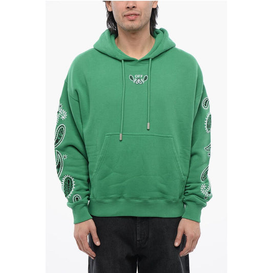 Brushed Cotton BANDANA Embroidered Hoodie