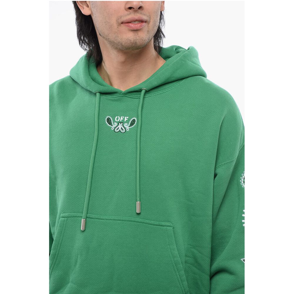 Brushed Cotton BANDANA Embroidered Hoodie