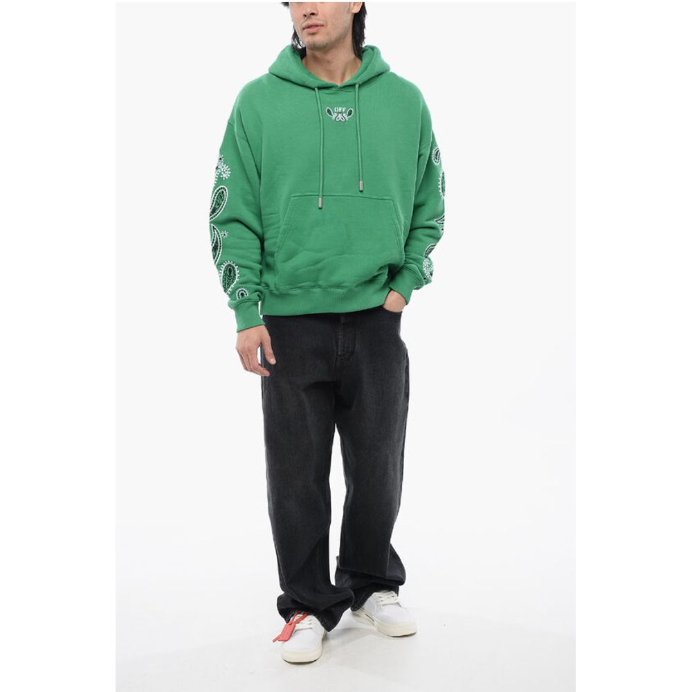 Brushed Cotton BANDANA Embroidered Hoodie