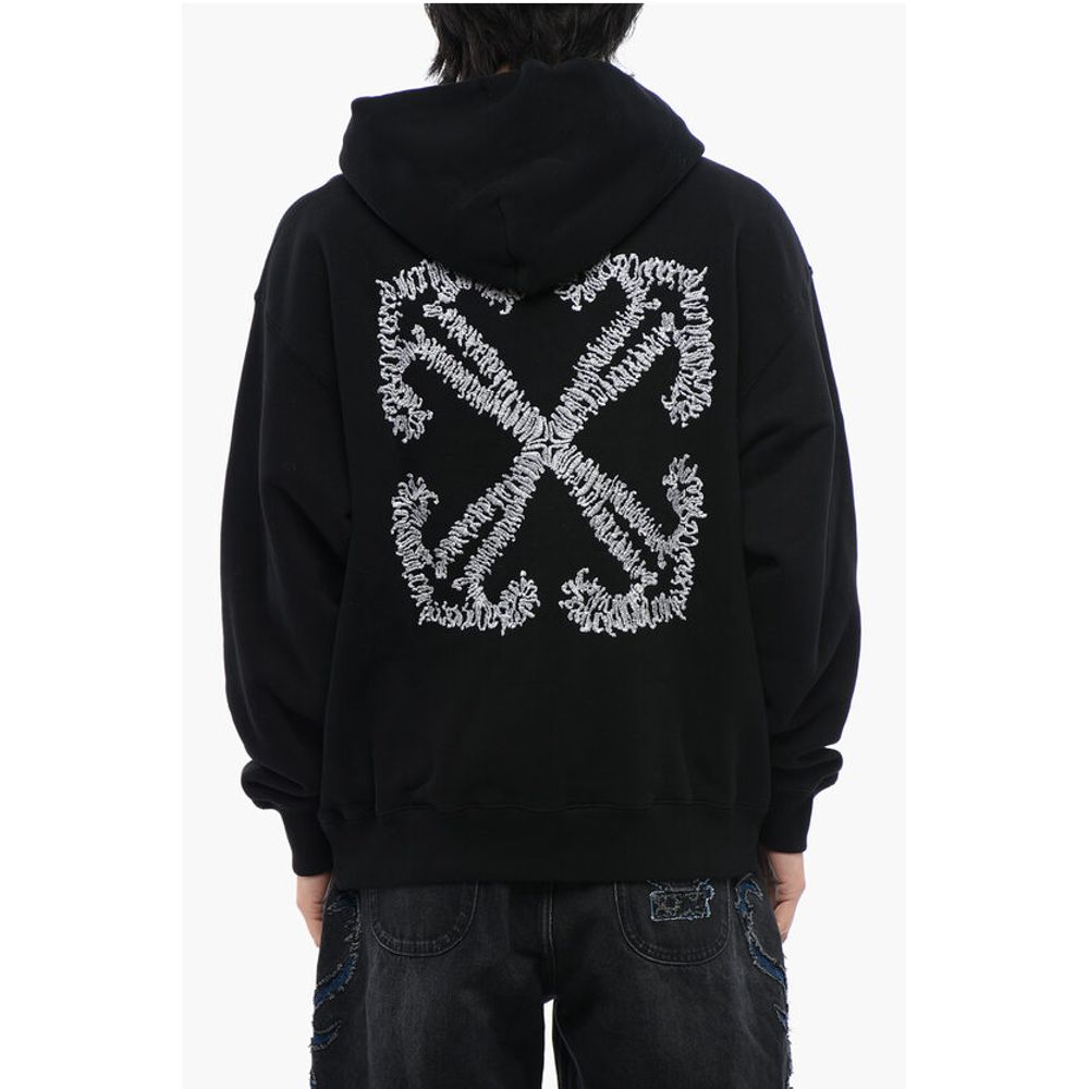 Brushed Cotton Skate Fit TATTOO ARROW Hoodie
