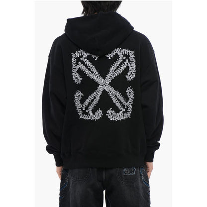 Brushed Cotton Skate Fit TATTOO ARROW Hoodie
