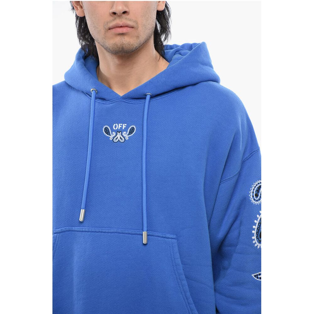 Embroidered Brushed Cotton BANDANA ARROW Hoodie