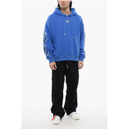 Embroidered Brushed Cotton BANDANA ARROW Hoodie