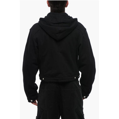 Front Ziped VARSITY DIAG Hoodie with Utility Pockets