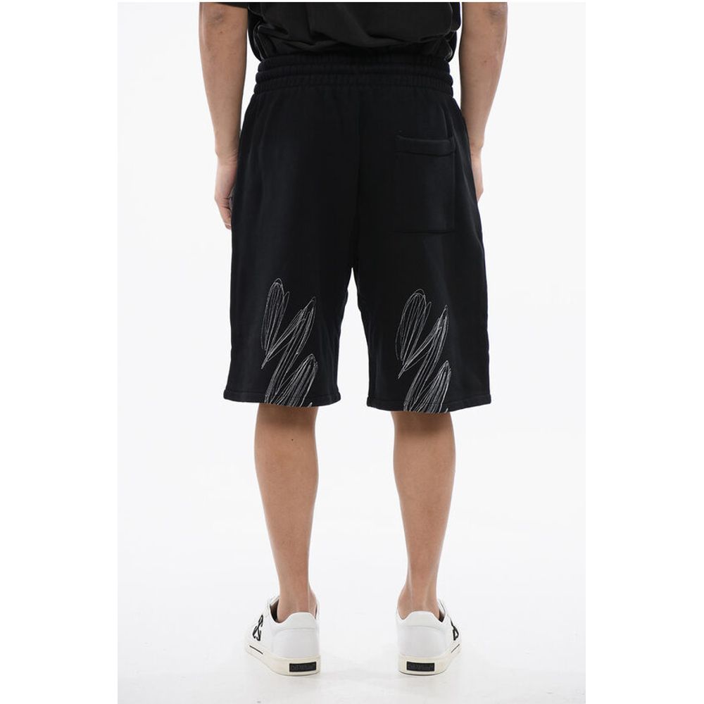 Brushed Cotton SCRIBBLE Embroidered Jogger Shirts